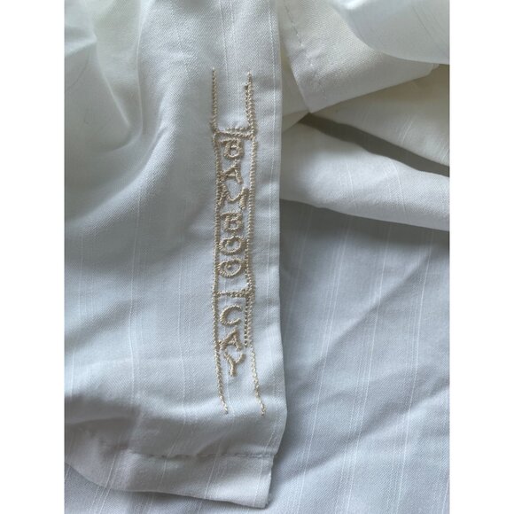 Bamboo Cay Embroidered Shirt Size XL Button Up Short Sleeve White Beach Coastal - Picture 6 of 8
